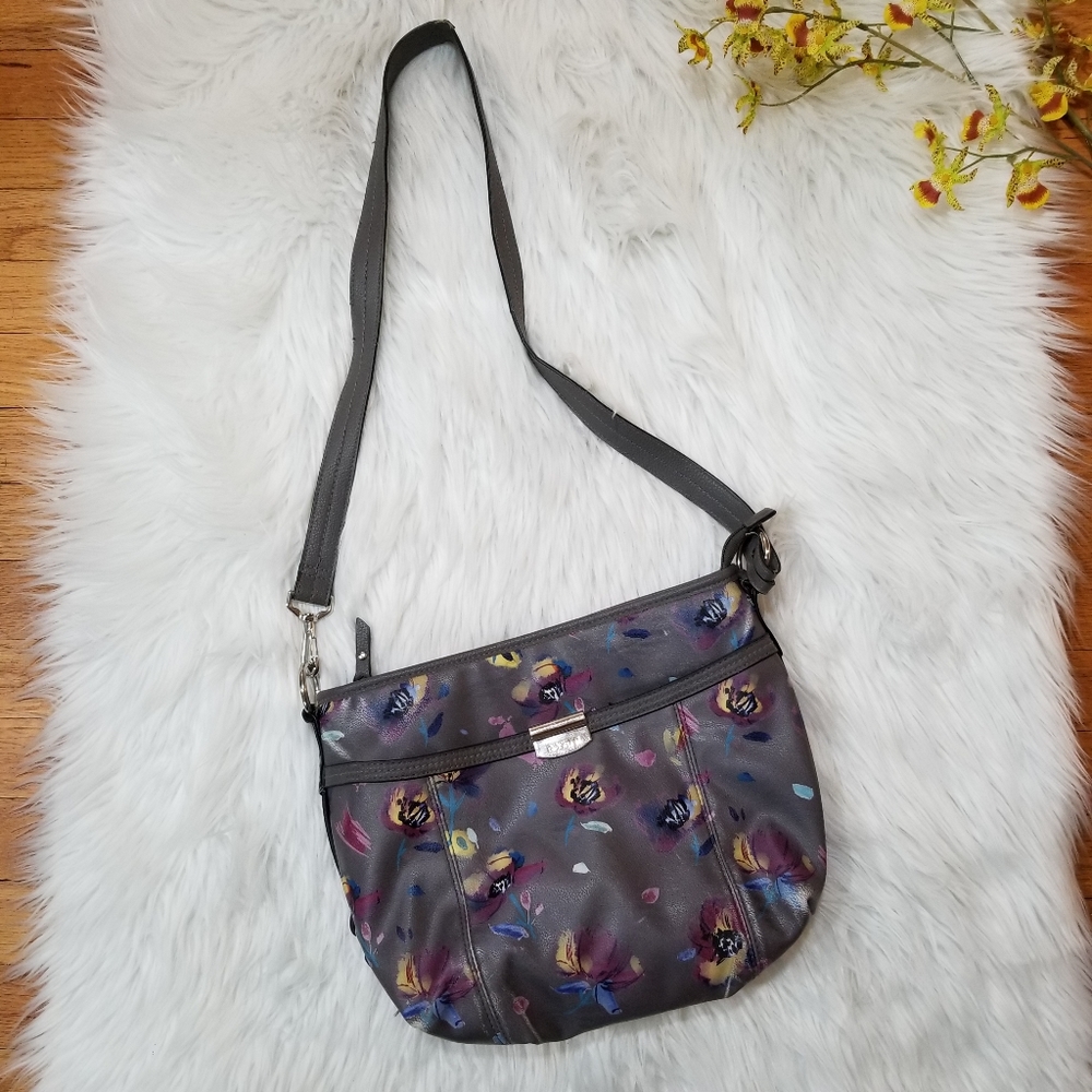 ROSETTI Crossbody Bag Gray Floral.